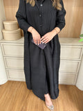 Abaya  With Circular Folds